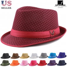 Light Weight Classic Soft Cool Summer Mesh Fedora hat  eb-72633876